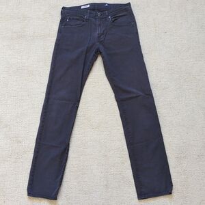 AG Adriano Goldschmied The Matchbox Slim Straight Pants Mens 31 Black Chinos